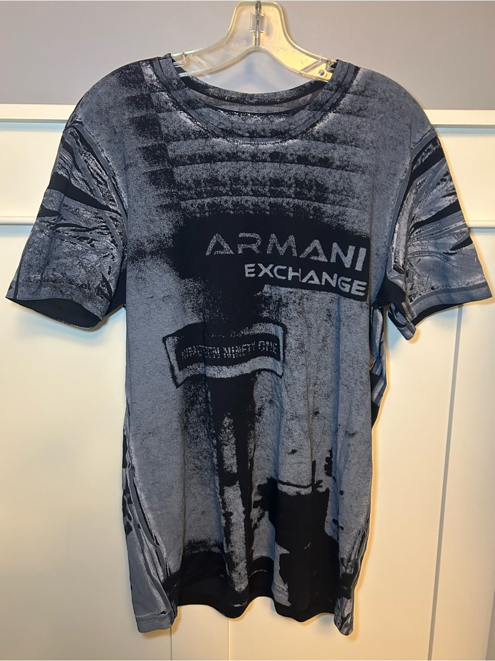 Armani Exchange trompe l’oeil city shirt